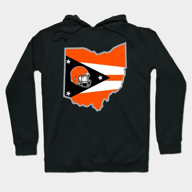 State of Ohio - Cincinnati Football Hoodie by Locker Room Originals